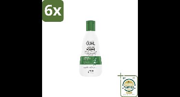 Guhl – Shampoo – Kracht & Volume – 250 ml - Voordeelverpakking - 6 stuks - Haarversterkende shampoo - Shampoo voor dun haar