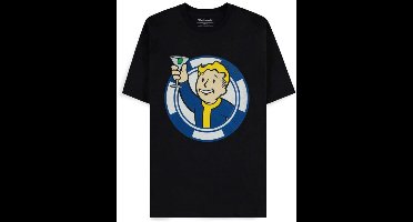 Fallout - Vault Boy Heren Tshirt - M - Zwart