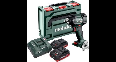 Metabo SSW 18 LTX 550 BL accu-slagmoersleutel 18 V 550 Nm borstelloos ( 602404800 ) + 2x LiHD accu 4,0 Ah + oplader + metaBOX