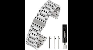 Berfine uniseks roestvrij stalen snelspanner horlogeband, 16 mm 18 mm 20 mm 22 mm 24 mm, M04