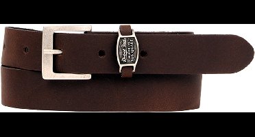 Petrol Industries Riem Jongens - Broekriem - Verstelbaar - Leer - Bruin - 65 cm