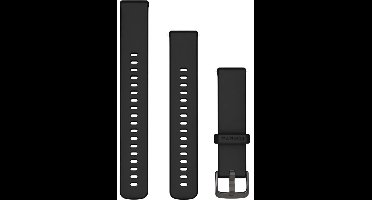 Garmin Quick Release Siliconen Horlogebandje - 20mm Polsbandje - Wearablebandje - Zwart
