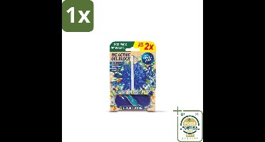 1 x Ambi Pur - Toiletblok - Blue Blossom - 2 stuks per verpakking- Toiletblok - Hygiëne - Frisheid - Toilet Reinigen - Geur