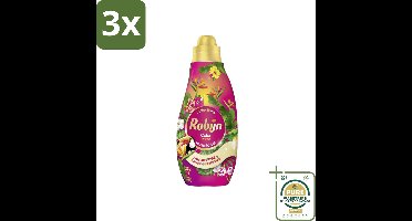 3 x Robijn - Klein & Krachtig Color Tropical - Wasmiddel - 19 Wasbeurten - 665 ml - Grootverpakking - Kleurbehoud - Tropische Geur - Gekleurde Was - Wasmiddel - Wasverzachter