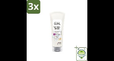 3 x Guhl – 2-in-1 Masker & Conditioner – Panthenol+Repair – 200 ml - Grootverpakking - Haarmasker - Conditioner - Panthenol - Haarverzorging - Haarherstel