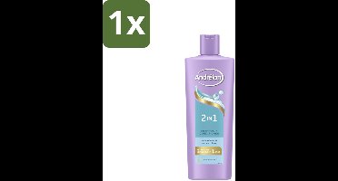 1 x Andrélon – Shampoo 2-in-1 – Iedere Dag – 400 ml - 2-in-1 Shampoo En Conditioner - Haar Verzorging - Vitamine B5 - Haartype - Haarkleur