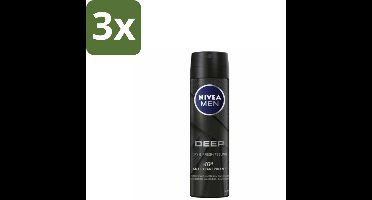 NIVEA MEN – Deodorant spray – Deep – 150 ml - Bulkverpakking - 3 stuks