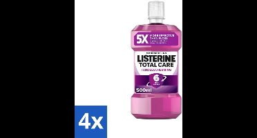 Listerine – Mondwater – Total Care – Tandbescherming – 500 ml - Voordeelverpakking - 4 stuks