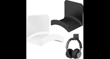 Unyqoos® Set van twee multifunctionele hoofdtelefoonhouders voor muur en bureau