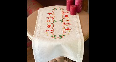 Vervaco - Loper kit - Kerst - Kerstmotiefjes - PN-0158094 - Borduren - Borduurpakket - Borduurpakket volwassenen - Borduurpakket kind