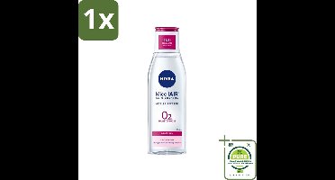 1 x Nivea - O2 Zuurstofboost Micellair Water - Droge Huid - 200 ml - Micellair Water - Reinigingswater - Droge Huid - Gevoelige Huid - NIVEA O2