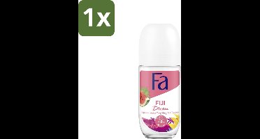 1 x Fa - Deodorant Roller - Fiji Dream - Watermeloen & Ylang Ylang - 48 uur Bescherming - 50 ml - Deodorant Roll-on - 48 Uur Bescherming - Watermeloen Geur - Ylang Ylang Geur - Huidvriendelijk