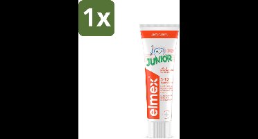 1 x Elmex Gel-Tandpasta Junior (5-12 Jaar) 75 ml - Tandpasta Voor Kinderen - Gaatjesbescherming - Aminfluoride - Tandpasta Gel - Kindertandpasta