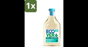 1 x Ecover Wasmiddel Universeel Kamperfolie & Jasmijn 28 Wasbeurten 1 liter - Ecover Universeel Wasmiddel - Koud Wassen - Plantaardig Wasmiddel - Milieuvriendelijk Wasmiddel - Vegan Wasmiddel
