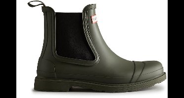 Hunter - Men's Commando Chelsea Boots Dark Olive - Maat 42