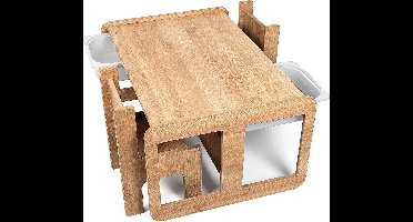 Kinderbureau - Kinder Tafel - Bruin en Wit