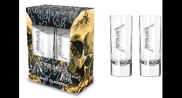 Metallica Logo Unisex Shotglazenset - helder - Standard