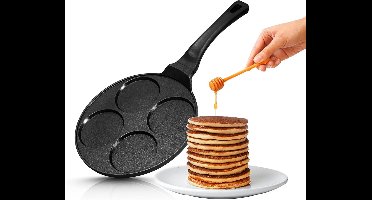 RVV® Poffertjespan - Poffertjespannen - Zwart - 25cm x 20cm x 3cm