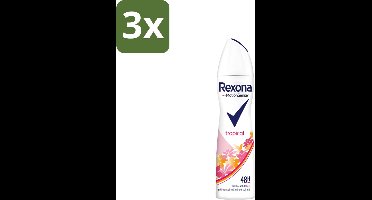 Rexona - Deodorant Spray - Motion Sense - Tropical - Anti-Transpirant & Perspirant - 150ml - Bulkverpakking - 3 stuks