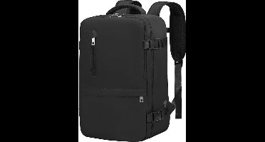 Handbagage Tas - Rugzak Dames - Schooltas Heren - Schooltassen Jongen en Meisje - Zwart