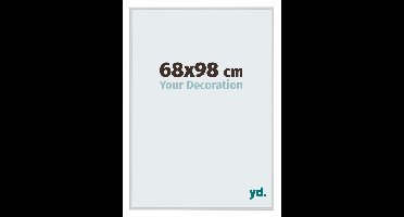 Your Decoration - Fotolijst 68x98 cm - Aluminium - Zilver Mat - Miami