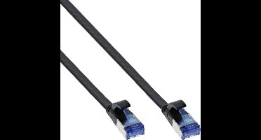 UFTP CAT6a flexibele platte netwerkkabel | TPE LSZH | zwart | 15 meter