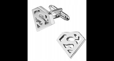 Superman Manchetknopen - Origineel, Messing, Zilverkleurig