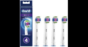 Braun Oral-B 3D White - Opzetborstels - 4 stuks - Origineel - Polijstschijf - 3 maanden per borstel