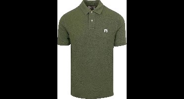 King Essentials The Rene Poloshirt Olijfgroen - Maat S - Heren - Polo shirt Heren met Korte mouw