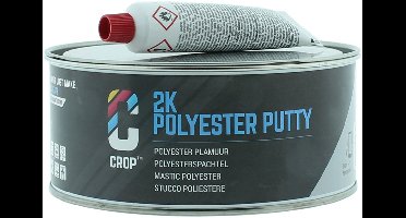 CROP Polyester Plamuur 2K - 750 ml - Reparatie voor Auto - Polyester hars Vulmiddel - Autoplamuur met Verharder - 2 Componenten