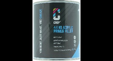 CROP 2K HS Acryl Primer Filler ZWART VS5 - Blik 1 liter