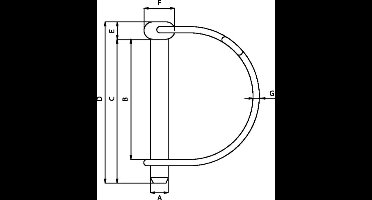 Universeel LP1070KR - Rolborgpen / Veerborgpen - Verzinkt Staal - 10x60 mm - Landbouw & Machines