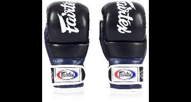 Faitex FGV18 Super Sparring MMA Handschoenen - Zwart / Blauw - maat XL