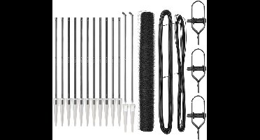 vidaXL - Hekpaal. - Grijs