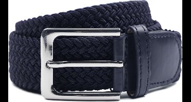 Geweven Riem Donkerblauw - Maat 85 - Heren - Riem gevlochten