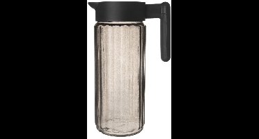 Orion - Glazen Kan - 1,5 Liter - Grafietkleurige Deksel - Vaatwasmachinebestendig