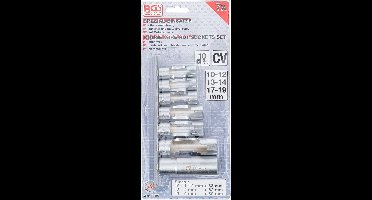 BGS Speciale doppenset met sleuf 3/8 10 - 19 mm 7 delig
