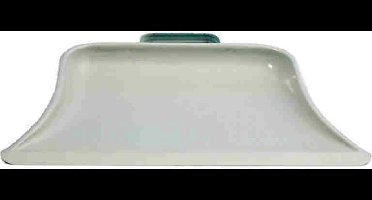 Stofblik metaal met beugelgreep 22,5x32 cm grijs