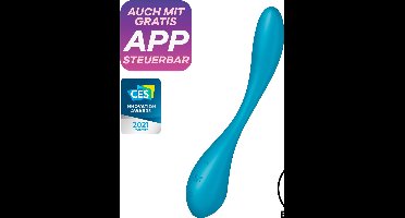 Satisfyer 'G-Spot Flex 5 Connect App', 23 cm, met app, g-spot-vibrator, flexibel, 2 motoren