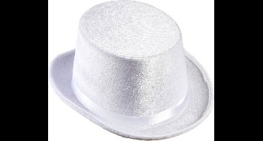 hoge hoed wit fluweel