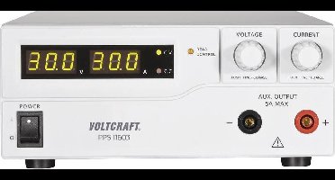 VOLTCRAFT PPS-11603 Labvoeding, regelbaar 1 - 60 V/DC 0 - 2.5 A 160 W USB, Remote Programmeerbaar Aantal uitgangen: 2 x