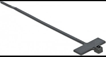 Tie-wraps 200 x 2,5mm / zwart - met label (10 stuks)