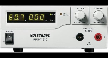 VOLTCRAFT PPS-11810 Labvoeding, regelbaar 1 - 18 V/DC 0 - 10 A 180 W USB, Remote Programmeerbaar Aantal uitgangen: 2 x