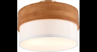 LED Plafondlamp - Plafondverlichting - Torna Sella - E14 Fitting - 2-lichts - Rond - Mat Nikkel/Wit - Aluminium