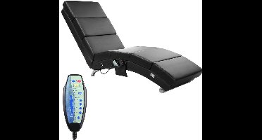 Casaria Relaxfauteuil - Massage en Verwarmingsfunctie - Zwart