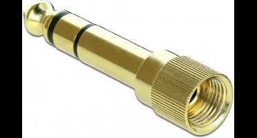 Premium 6,35mm Jack (m) - 3,5mm Jack (v) schroefbare stereo audio adapter