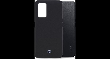 Mobilize Hoesje geschikt voor OPPO A76 Telefoonhoesje Flexibel TPU | Mobilize Rubber Gelly Backcover | A76 Case | Back Cover - Matt Black | Zwart