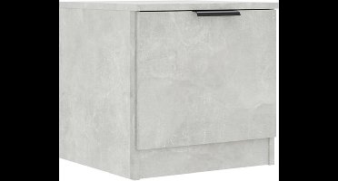 vidaXL - Nachtkastje - 40x39x40 - cm - betongrijs