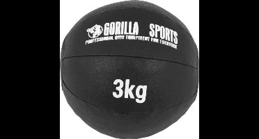 Gorilla Sports Medicijnbal - Medicine Ball - Kunstleer - 3 kg