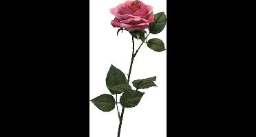 Rosa Dijon dark pink 64 cm kunstbloem Nova Nature